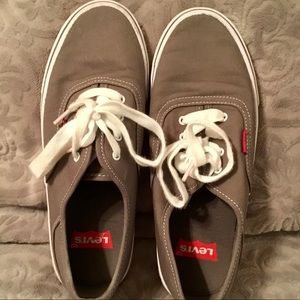 Levi Strauss & Co Gray Canvas Sneakers